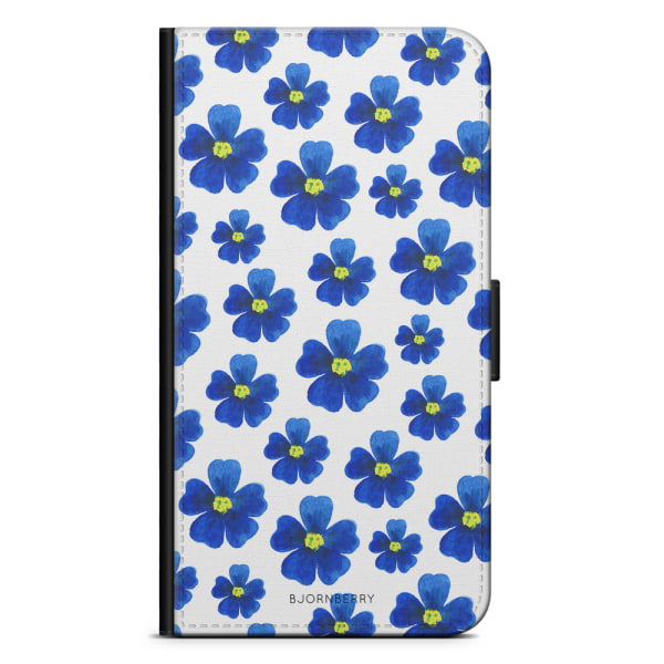 Bjornberry Plånboksfodral Huawei P30 - Blå Blommor