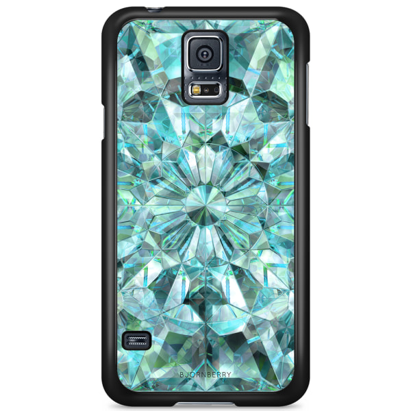 Bjornberry Skal Samsung Galaxy S5/S5 NEO - Gröna Kristaller