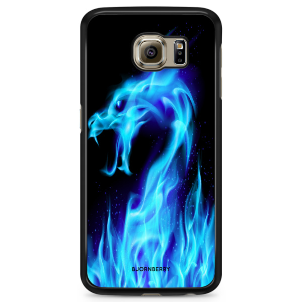 Bjornberry Skal Samsung Galaxy S6 Edge+ - Blå Flames Dragon