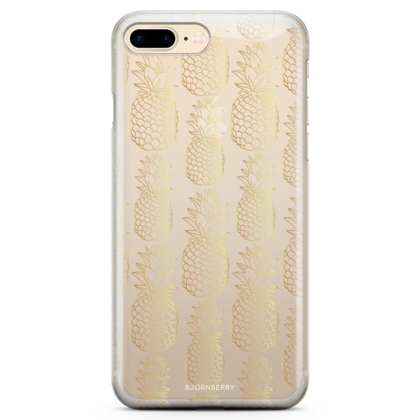 Bjornberry iPhone 7 Plus TPU Skal - Guldiga Ananas