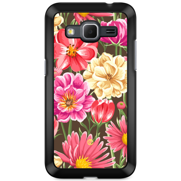 Bjornberry Skal Samsung Galaxy Core Prime - Sömlösa Blommor