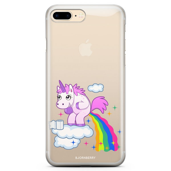 Bjornberry iPhone 7 Plus TPU Skal - Bajsande Enhörning