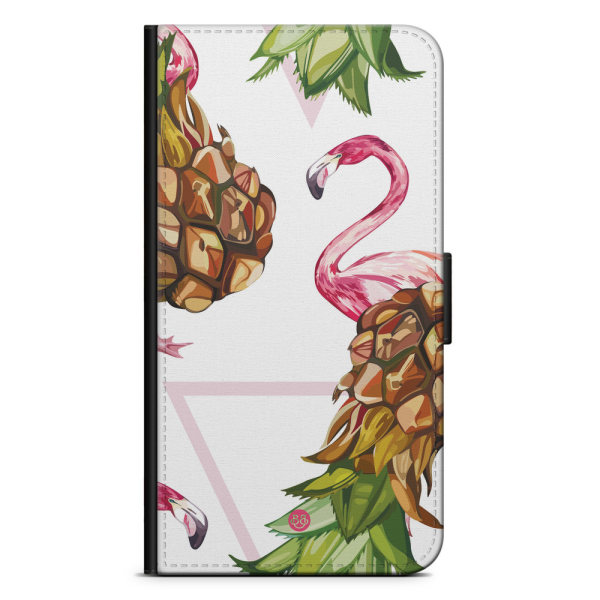 Bjornberry Plånboksfodral OnePlus 6 - Ananas & Flamingo