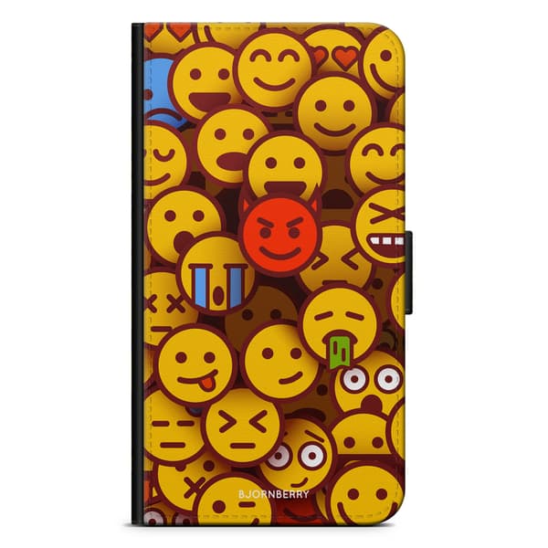 Bjornberry Plånboksfodral iPhone 13 Mini - Emojis