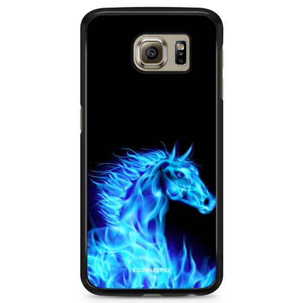 Bjornberry Skal Samsung Galaxy S6 - Flames Horse Blå
