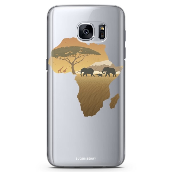 Bjornberry Samsung Galaxy S6 Edge TPU Skal -Afrika Brun