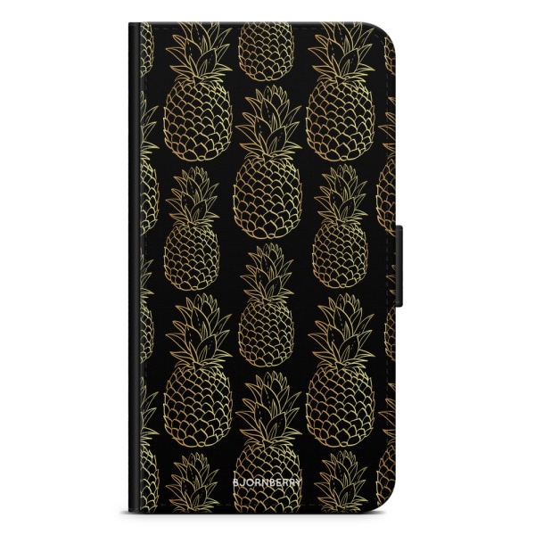 Bjornberry Plånboksfodral Sony Xperia L4 - Guldiga Ananas