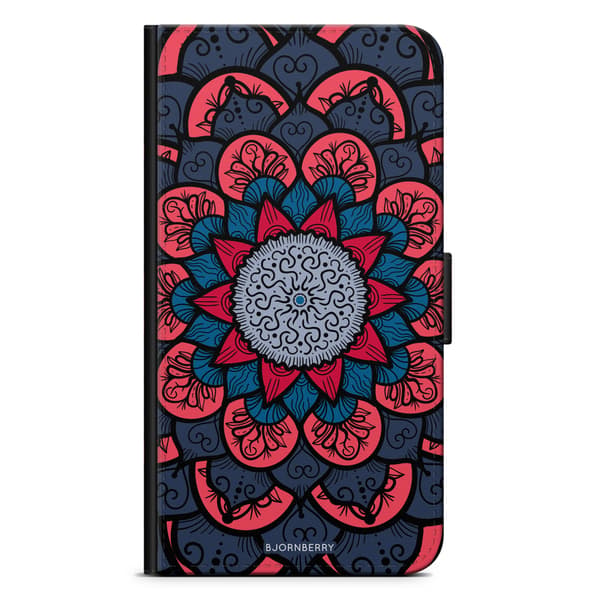 Bjornberry Plånboksfodral iPhone 12 Pro - Blå Mandala