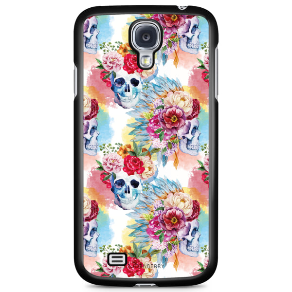 Bjornberry Skal Samsung Galaxy S4 - Dödskallar & Blommor