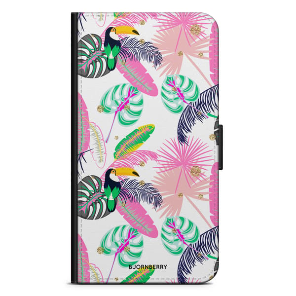 Bjornberry Plånboksfodral Sony Xperia 5 - Tropical Pattern