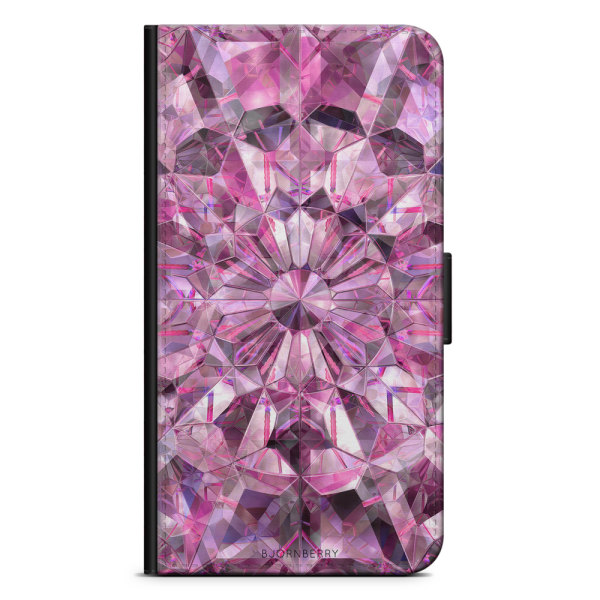 Bjornberry Plånboksfodral iPhone XR - Rosa Kristaller