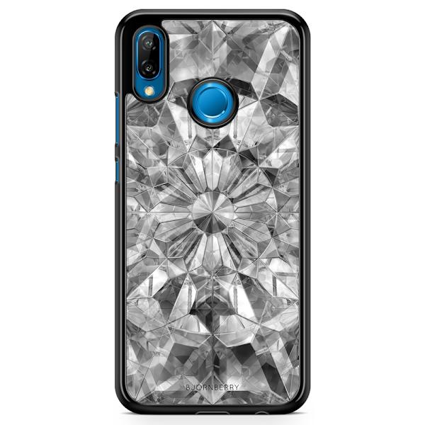 Bjornberry Skal Huawei P20 Lite - Grå Kristaller