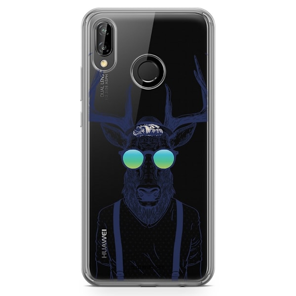 Bjornberry Hybrid Skal Huawei P20 Lite - Hipster Älg