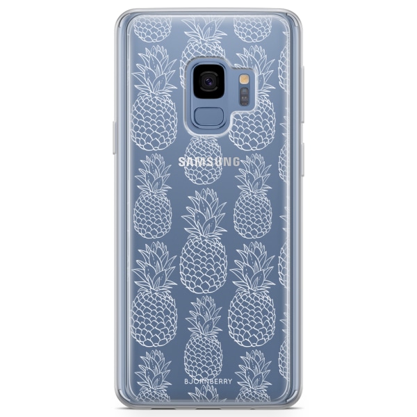 Bjornberry Skal Hybrid Samsung Galaxy S9 - Vit Ananas