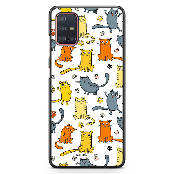 Bjornberry Skal Samsung Galaxy A51 - Kattmönster