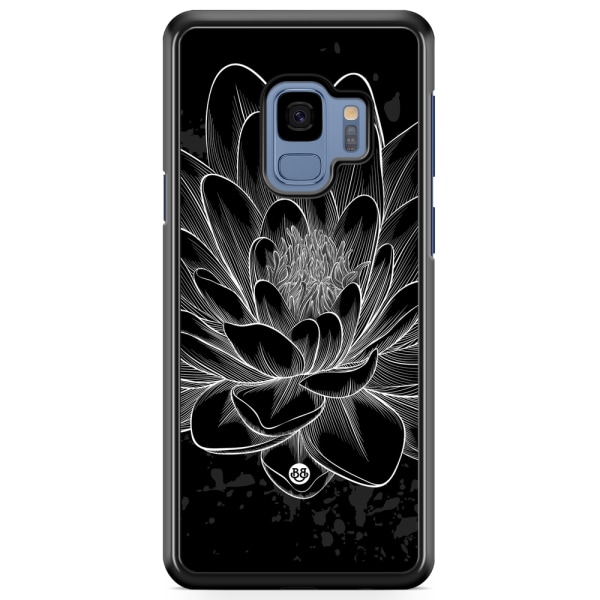 Bjornberry Skal Samsung Galaxy A8 (2018) - Svart/Vit Lotus