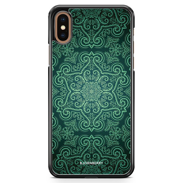 Bjornberry Skal iPhone XS Max - Grön Retromönster