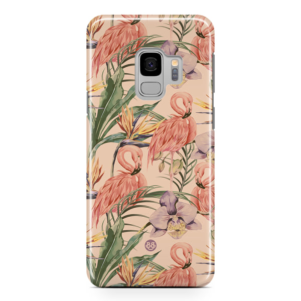 Bjornberry Samsung Galaxy S9 Premium Skal - Flamingos