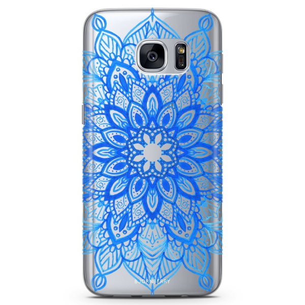 Bjornberry Samsung Galaxy S6 Edge TPU Skal -Blå Mandala