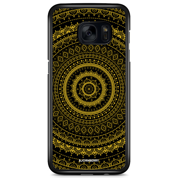 Bjornberry Skal Samsung Galaxy S7 - Svart Guld Mandala