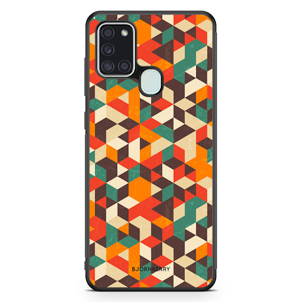 Bjornberry Skal Samsung Galaxy A21s - Retro Geometri