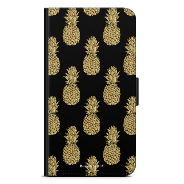 Bjornberry Plånboksfodral iPhone 13 - Guldiga Ananas