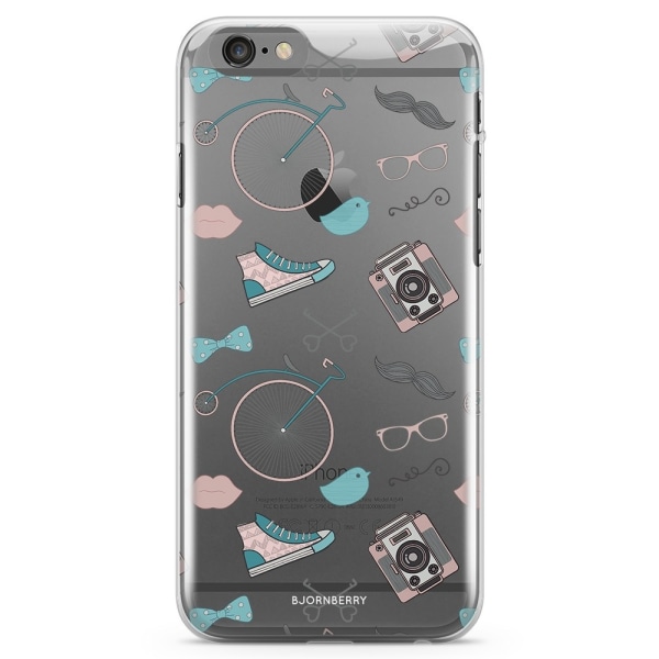 Bjornberry iPhone 6 Plus/6s Plus TPU Skal - Hipster Mönster