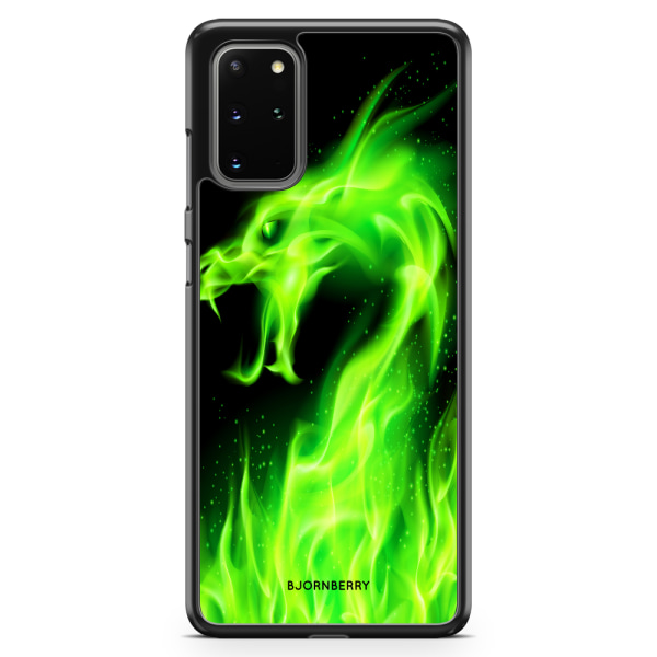 Bjornberry Skal Samsung Galaxy S20 Plus - Grön Flames Dragon