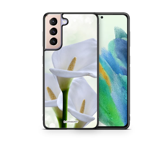 Bjornberry Skal Samsung Galaxy S21 FE 5G - Vit Blomma