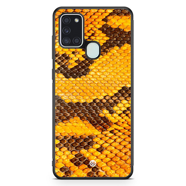 Bjornberry Skal Samsung Galaxy A21s - Gul Orm