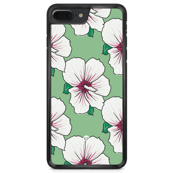 Bjornberry Skal iPhone 8 Plus - Gräddvita Blommor