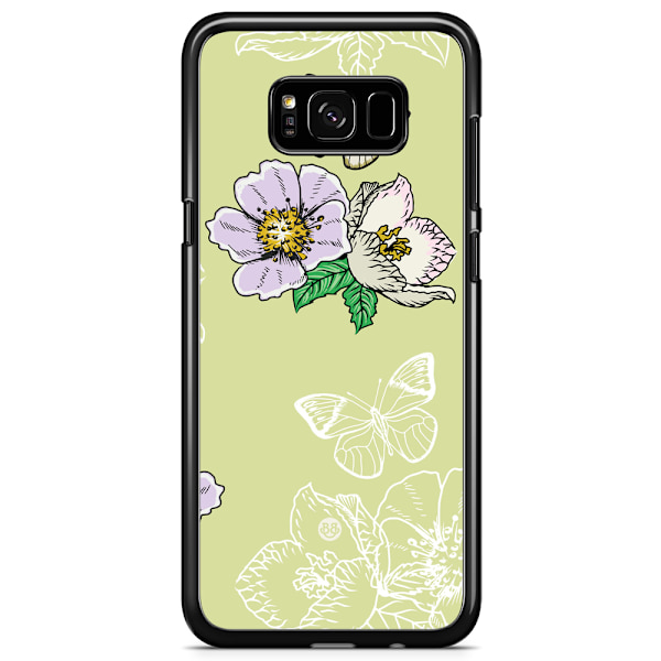 Bjornberry Skal Samsung Galaxy S8 Plus - Fjärilsblomma