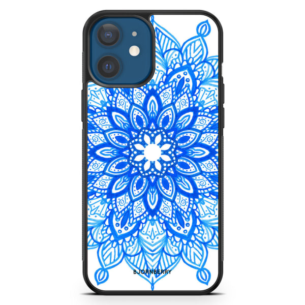 Bjornberry Hårdskal iPhone 12 Mini - Blå Mandala