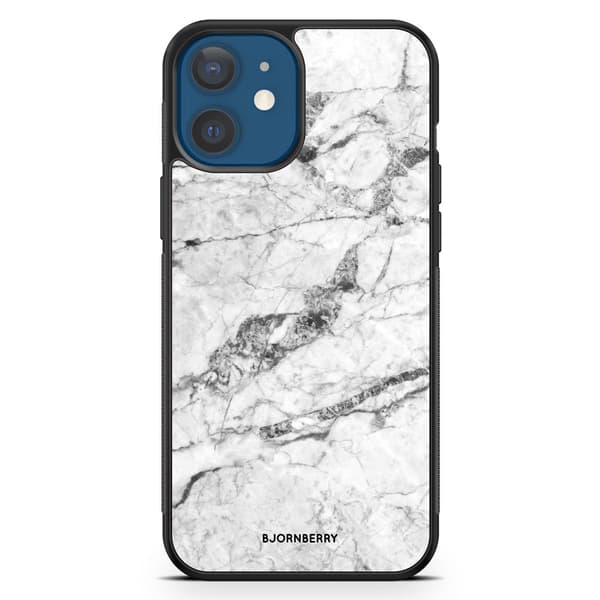 Bjornberry Hårdskal iPhone 12 - Vit Marmor
