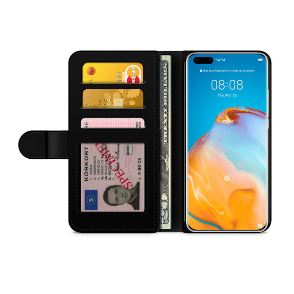 Bjornberry Plånboksfodral Huawei P40 Pro - Blåbär
