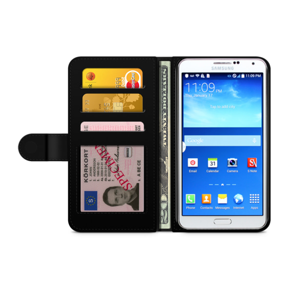 Bjornberry Fodral Samsung Galaxy Note 3 - Fjärilsblomma