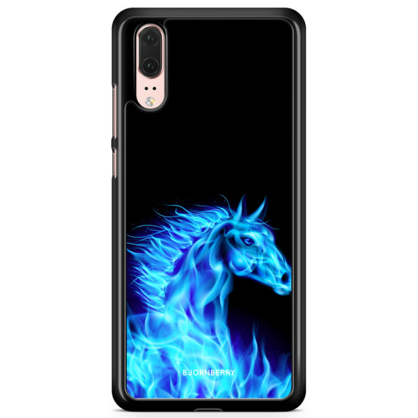 Bjornberry Skal Huawei P20 - Flames Horse Blå
