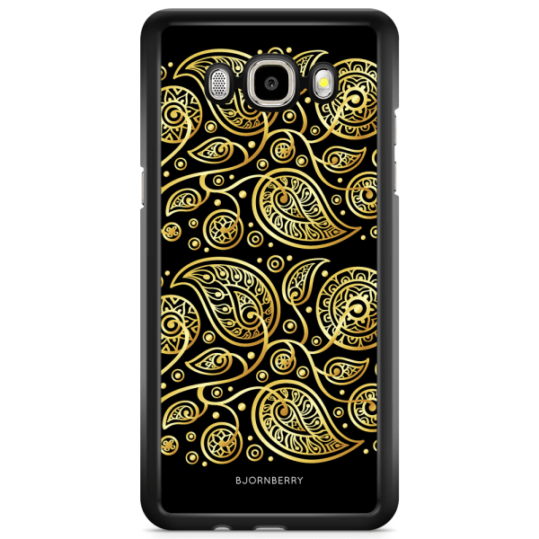 Bjornberry Skal Samsung Galaxy J5 (2015) - Guld Blommor