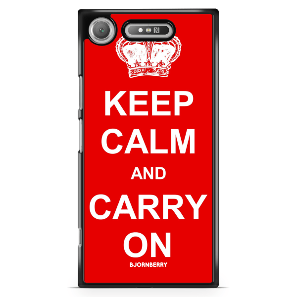 Bjornberry Sony Xperia XZ1 Skal - Keep calm carry on