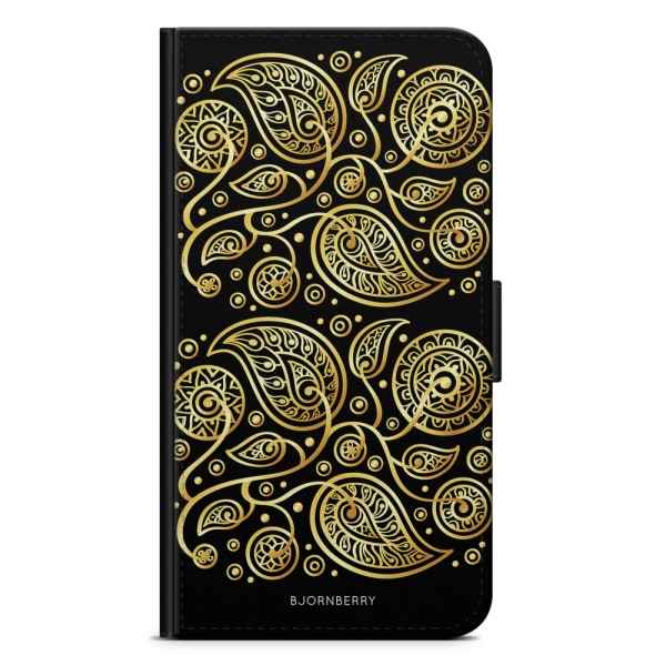 Bjornberry Fodral Samsung Galaxy Note 20 - Guld Blommor