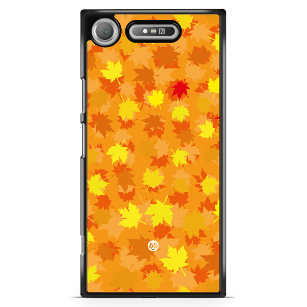 Bjornberry Sony Xperia XZ1 Compact Skal - Orange/Röda Löv