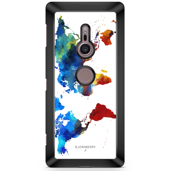 Bjornberry Sony Xperia XZ2 Skal - Världskarta