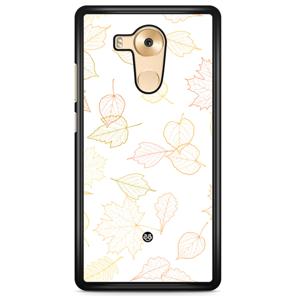 Bjornberry Skal Huawei Mate 9 Pro - Vit med Löv