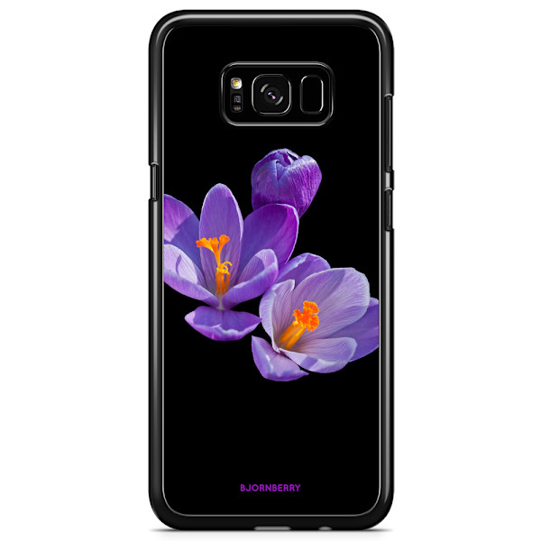 Bjornberry Skal Samsung Galaxy S8 Plus - Lila Blommor