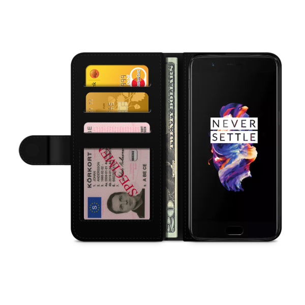 Bjornberry OnePlus 5T Plånboksfodral - Super Katt