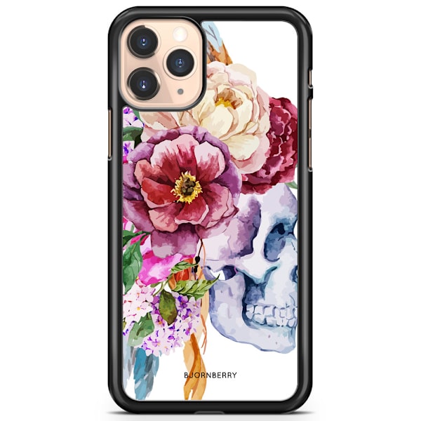 Bjornberry Hårdskal iPhone 11 Pro Max - Dödskalle Blommor