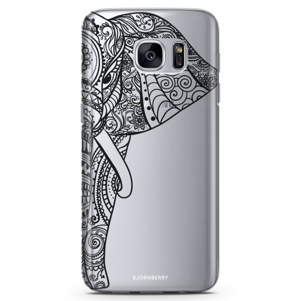 Bjornberry Samsung Galaxy S6 Edge TPU Skal -Mandala Elefant