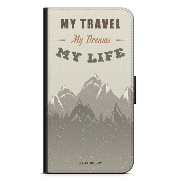 Bjornberry Plånboksfodral Sony Xperia Z5 - My Travels, My Life