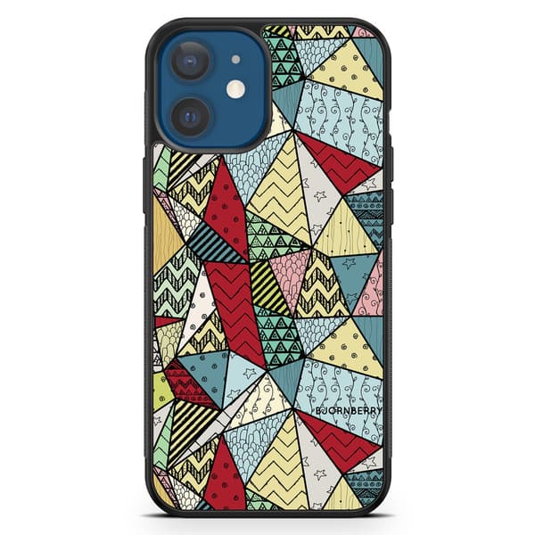 Bjornberry Hårdskal iPhone 12 Mini - Polygoner