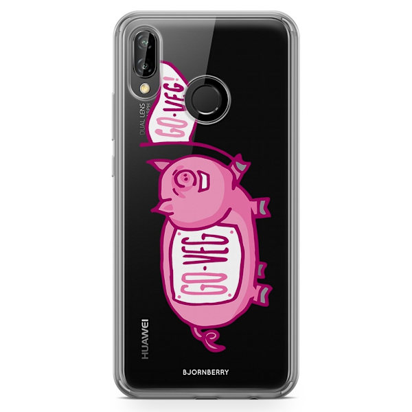 Bjornberry Hybrid Skal Huawei P20 Lite - Rosa Gris